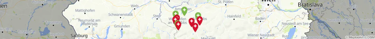 Map view for Pharmacies emergency services nearby Göstling an der Ybbs (Scheibbs, Niederösterreich)